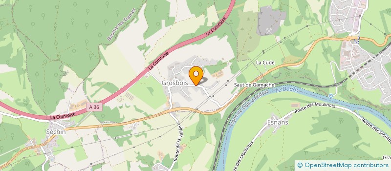 localisation de l'entreprise MADAME ALIZEE LOPES  GROSBOIS