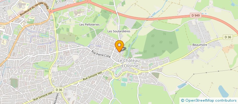 localisation de l'entreprise MADAME ALIZEE MUSARD  LES SABLES D'OLONNE