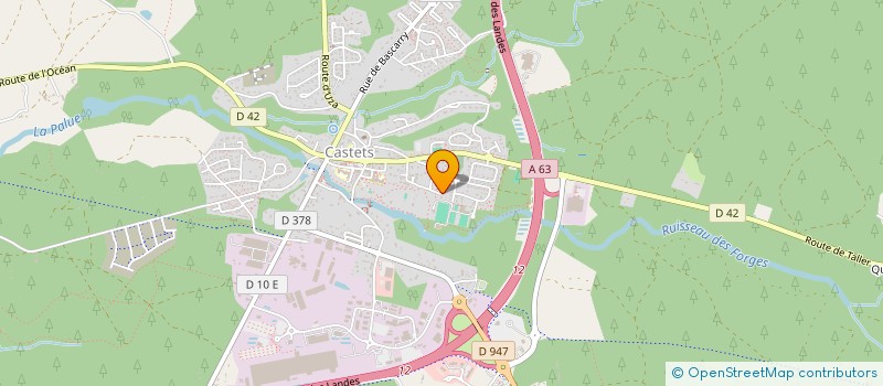 localisation de l'entreprise MADAME ALIZEE PACAU  CASTETS