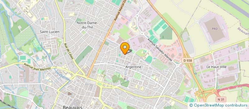 localisation de l'entreprise MADAME ALIZEE POULIN  BEAUVAIS