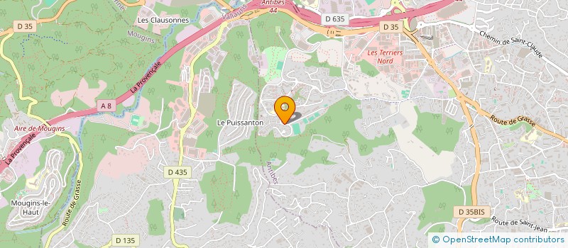 localisation de l'entreprise MADAME ALIZEE SAUVAGET à ANTIBES