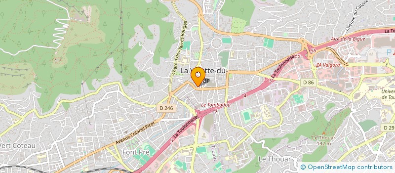 localisation de l'entreprise MADAME ALIZEE VARGAS- - PARA à LA VALETTE-DU-VAR