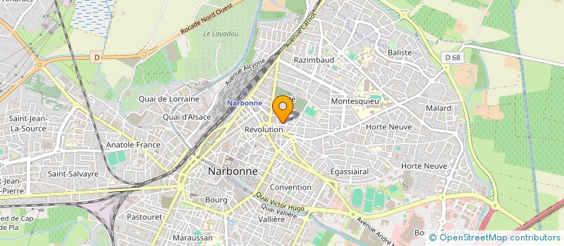 localisation de l'entreprise MADAME ALIZEE WALLART  NARBONNE