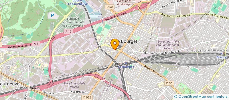 localisation de l'entreprise MADAME ALKABEN BHAILALBHAI  LE BOURGET