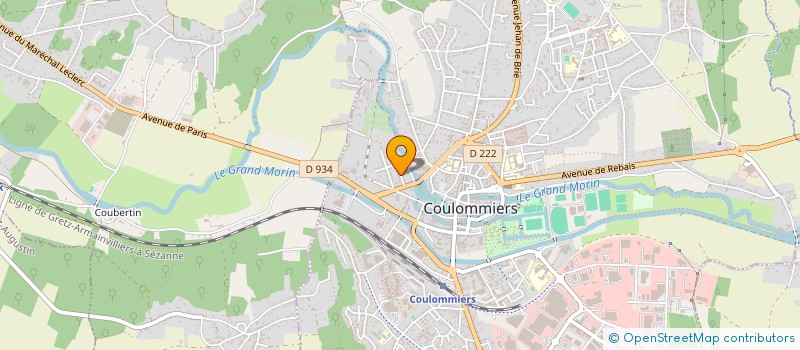 localisation de l'entreprise MADAME ALKAWTAR TAYEB CHERIF  COULOMMIERS