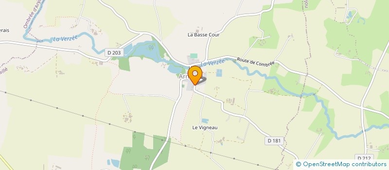 localisation de l'entreprise MADAME ALLA RAIEVSKA  OMBREE D'ANJOU