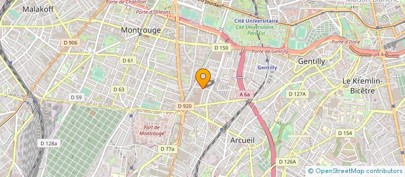 localisation de l'entreprise MADAME ALLANDUK-SEGOLENE CHEA à ARCUEIL