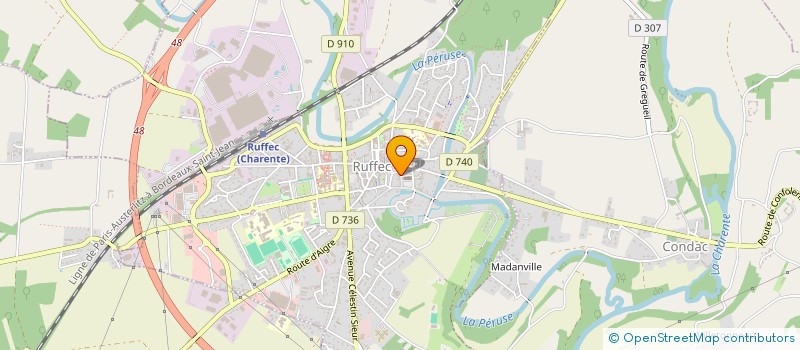 localisation de l'entreprise MADAME ALLARD BILLARD  RUFFEC