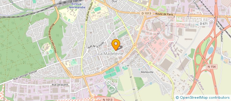 localisation de l'entreprise MADAME ALLEGRA TIBI à EVREUX