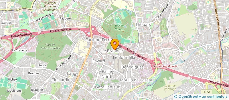 localisation de l'entreprise MADAME ALLISON CESARION  GRADIGNAN