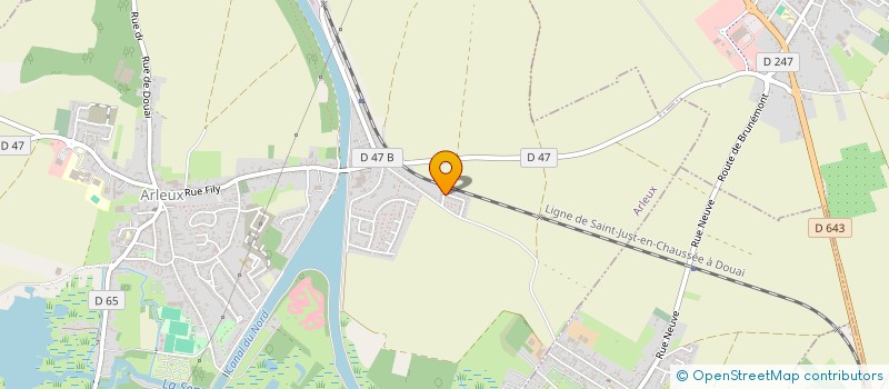 localisation de l'entreprise MADAME ALLISON CORNET  ARLEUX