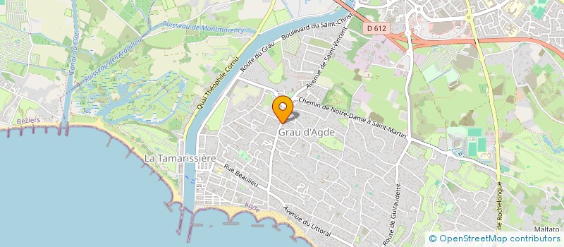 localisation de l'entreprise MADAME ALLISON DAMBRINE à AGDE