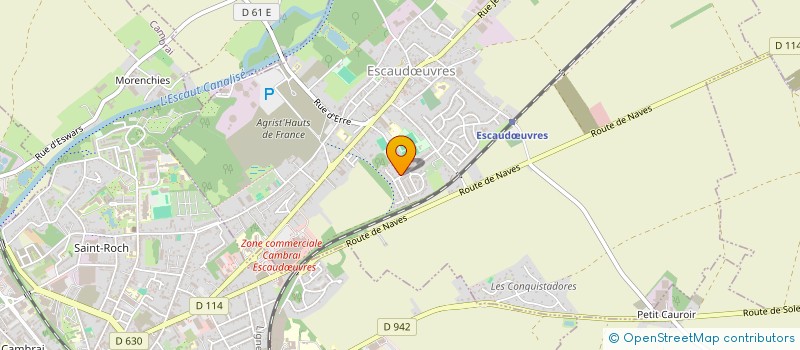 localisation de l'entreprise MADAME ALLISON DAVID  ESCAUDUVRES