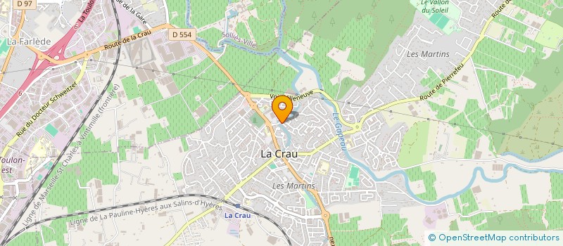 localisation de l'entreprise MADAME ALLISON DEFFENU  LA CRAU