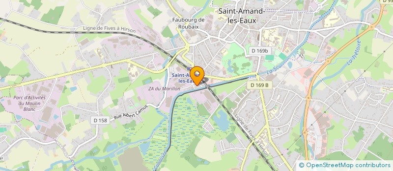 localisation de l'entreprise MADAME ALLISON DOLHAN à SAINT-AMAND-LES-EAUX