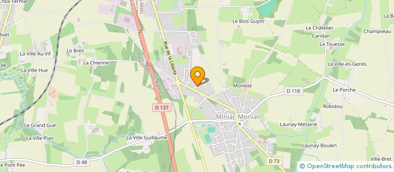 localisation de l'entreprise MADAME ALLISON FOULON  MINIAC-MORVAN