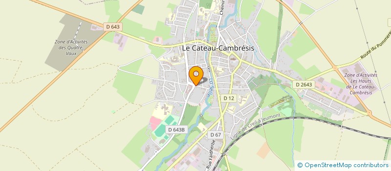 localisation de l'entreprise MADAME ALLISON GOUDEAUX  LE CATEAU-CAMBRESIS