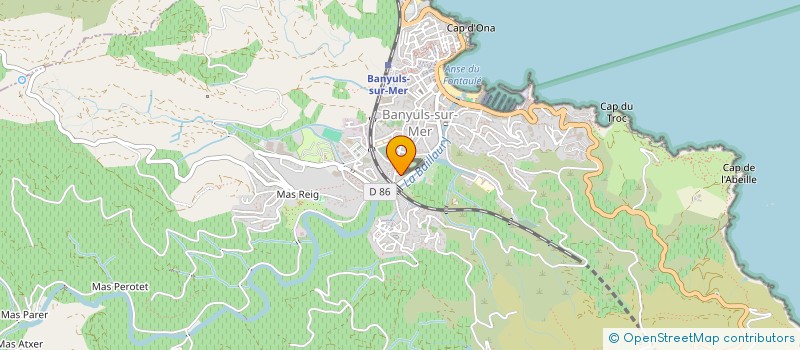 localisation de l'entreprise MADAME ALLISON MAROGGI  BANYULS-SUR-MER