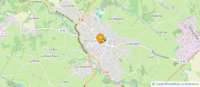 localisation de l'entreprise MADAME ALLISON MARTINEZ à MORNANT