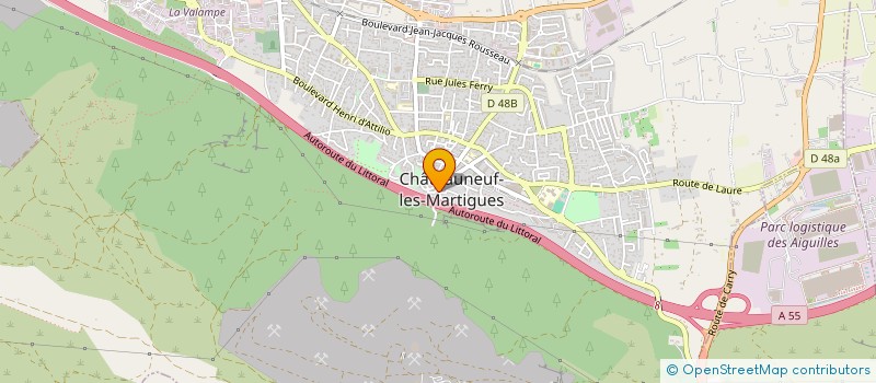 localisation de l'entreprise MADAME ALLISON MESEGUER  CHATEAUNEUF-LES-MARTIGUES