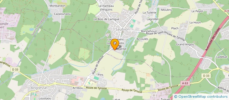 localisation de l'entreprise MADAME ALLISON OTIN  SAUBION