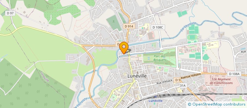 localisation de l'entreprise MADAME ALLISON PERALDI  LUNEVILLE