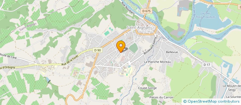 localisation de l'entreprise MADAME ALLISON PEREIRA  SAINT-AIGNAN