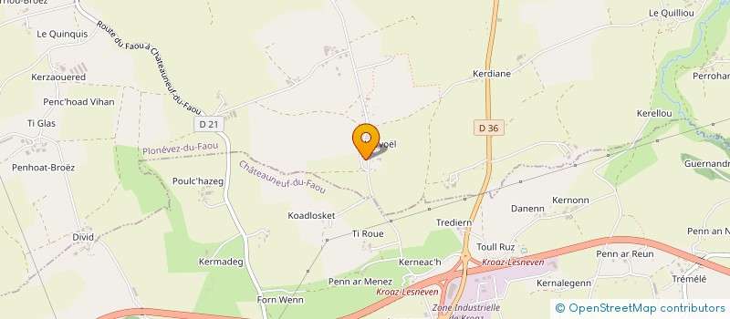 localisation de l'entreprise MADAME ALLISON PHILLIPS à PLONEVEZ-DU-FAOU