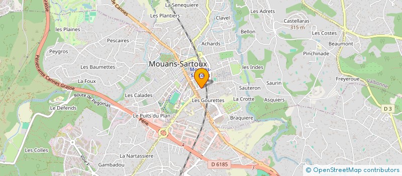 localisation de l'entreprise MADAME ALLISON RATAJCZAK  MOUANS-SARTOUX