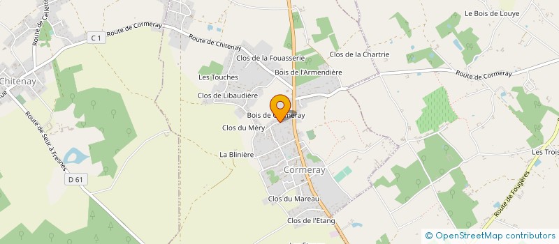 localisation de l'entreprise MADAME ALLISON TOURNOIS  CORMERAY