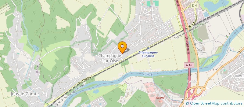 localisation de l'entreprise MADAME ALLISON TURON-LAGOT  CHAMPAGNE-SUR-OISE