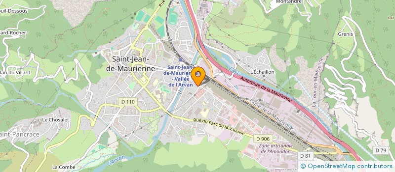 localisation de l'entreprise MADAME ALLISON VIAL à SAINT-JEAN-DE-MAURIENNE