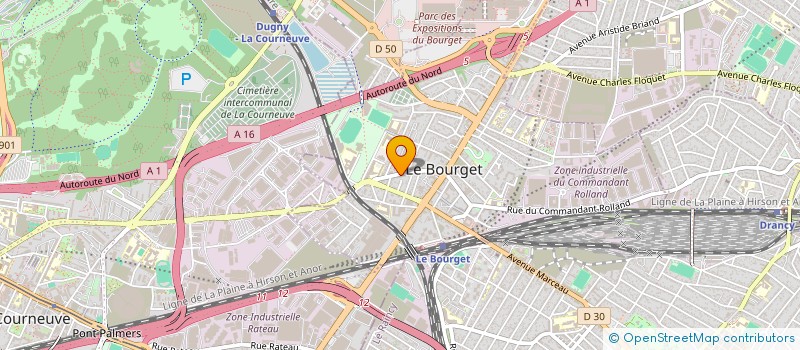 localisation de l'entreprise MADAME ALLISSIA ACHOUR à LE BOURGET