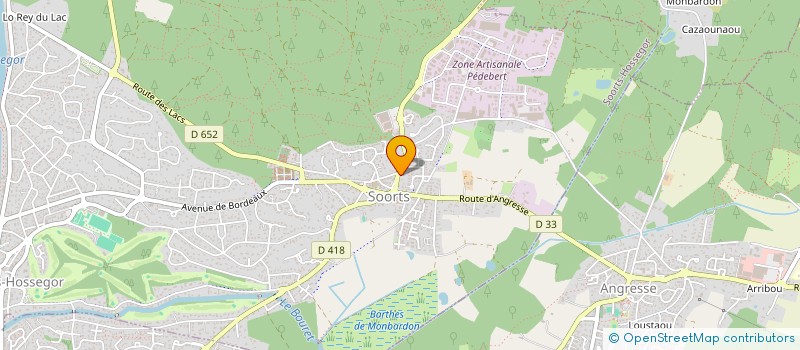 localisation de l'entreprise MADAME ALLISSIA CHAUVIN  SOORTS-HOSSEGOR