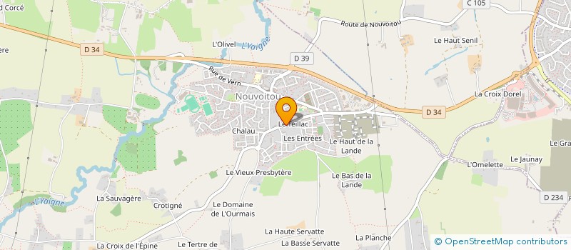 localisation de l'entreprise MADAME ALLISSON EGAULT  NOUVOITOU