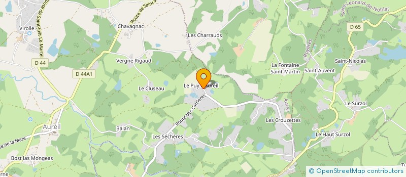 localisation de l'entreprise MADAME ALLYSON GUILLAUDEUX  AUREIL