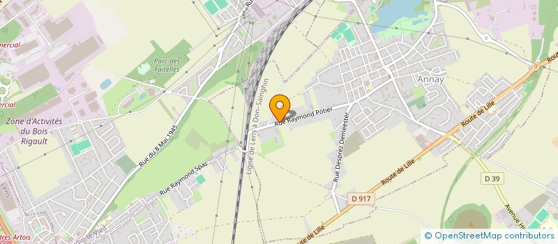localisation de l'entreprise MADAME ALLYSSON DANCOISNE à ANNAY
