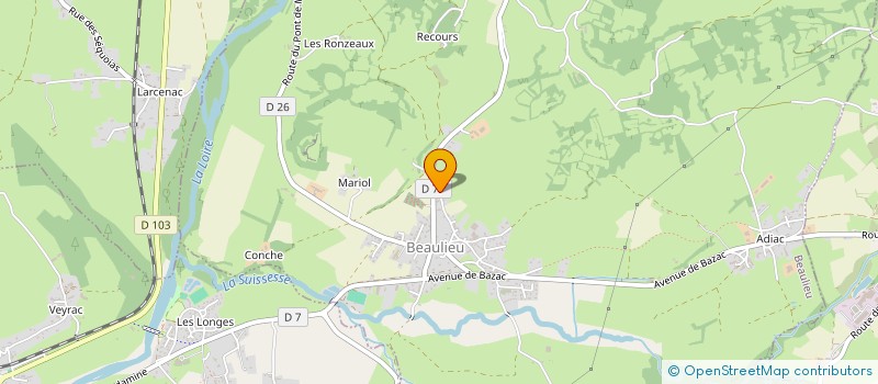 localisation de l'entreprise MADAME ALMERINE ALAIMO  BEAULIEU