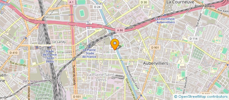 localisation de l'entreprise MADAME ALMHELENE VEMBA  AUBERVILLIERS