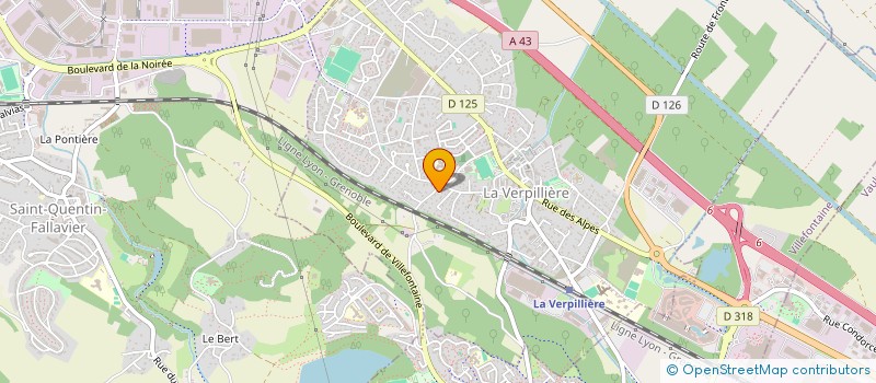 localisation de l'entreprise MADAME ALMIRA ZUMBERI  LA VERPILLIERE