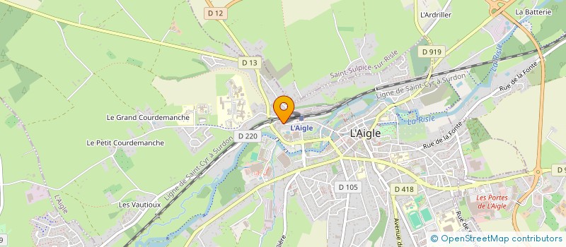 localisation de l'entreprise MADAME ALMUDENA RODRIGUEZ GODOY  L'AIGLE