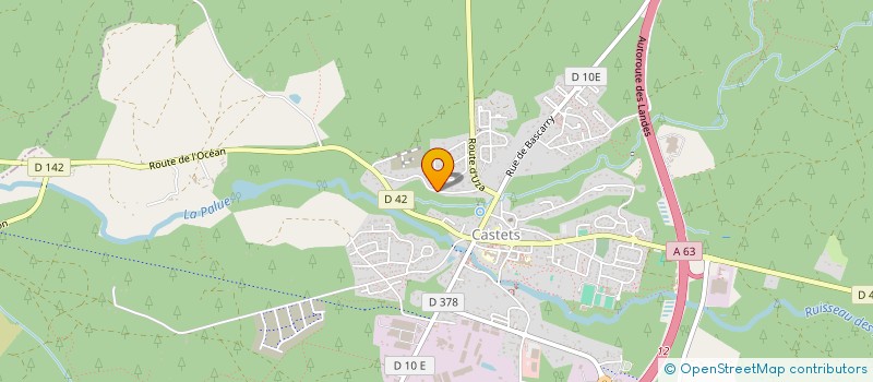 localisation de l'entreprise MADAME ALMUDENA VAQUERIZO GILSANZ  CASTETS