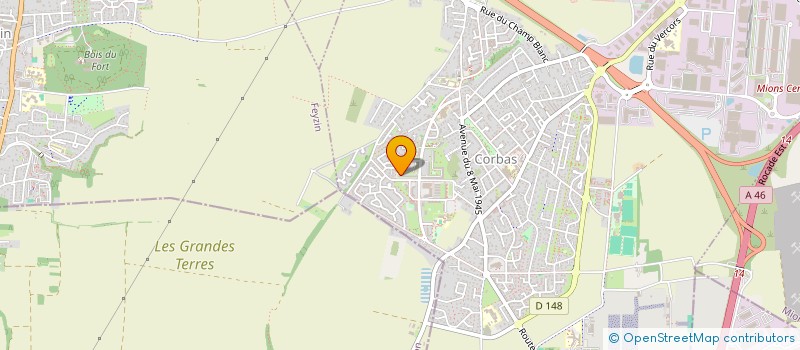 localisation de l'entreprise MADAME ALOIS PORCARO à CORBAS