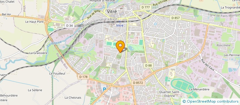 localisation de l'entreprise MADAME ALOISE BURGOT  VITRE