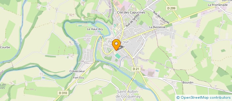 localisation de l'entreprise MADAME ALOISE DEGAUGUE  FRESNAY-SUR-SARTHE