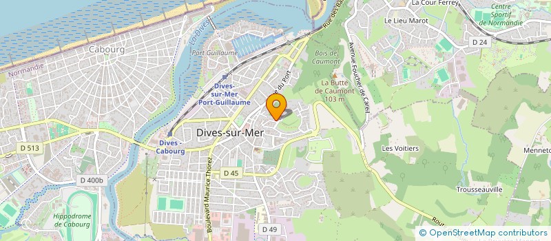 localisation de l'entreprise MADAME ALOISE HAMELIN à DIVES-SUR-MER