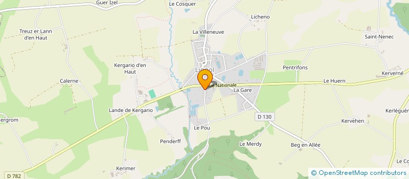 localisation de l'entreprise MADAME ALOISIA AMBROISE  CLEGUEREC