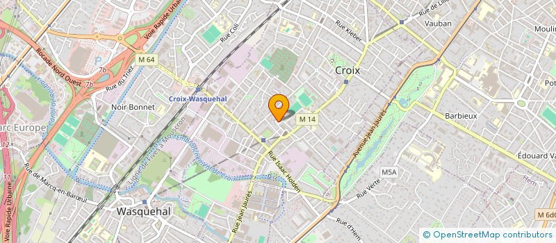 localisation de l'entreprise MADAME ALOSSERY PRISCILLIA  CROIX