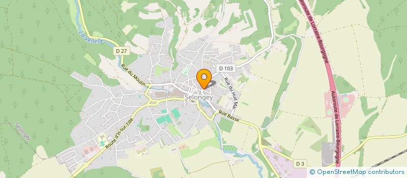 localisation de l'entreprise MADAME ALPHONSINE CUTAIA  SELONGEY