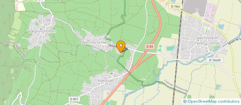 localisation de l'entreprise MADAME ALPHONSINE HAUSHERR  VOEGTLINSHOFFEN